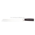 Yuming Factory Professional knife high carbon steel 10 inch bread knife with Pakka Wood handle kitchen knife